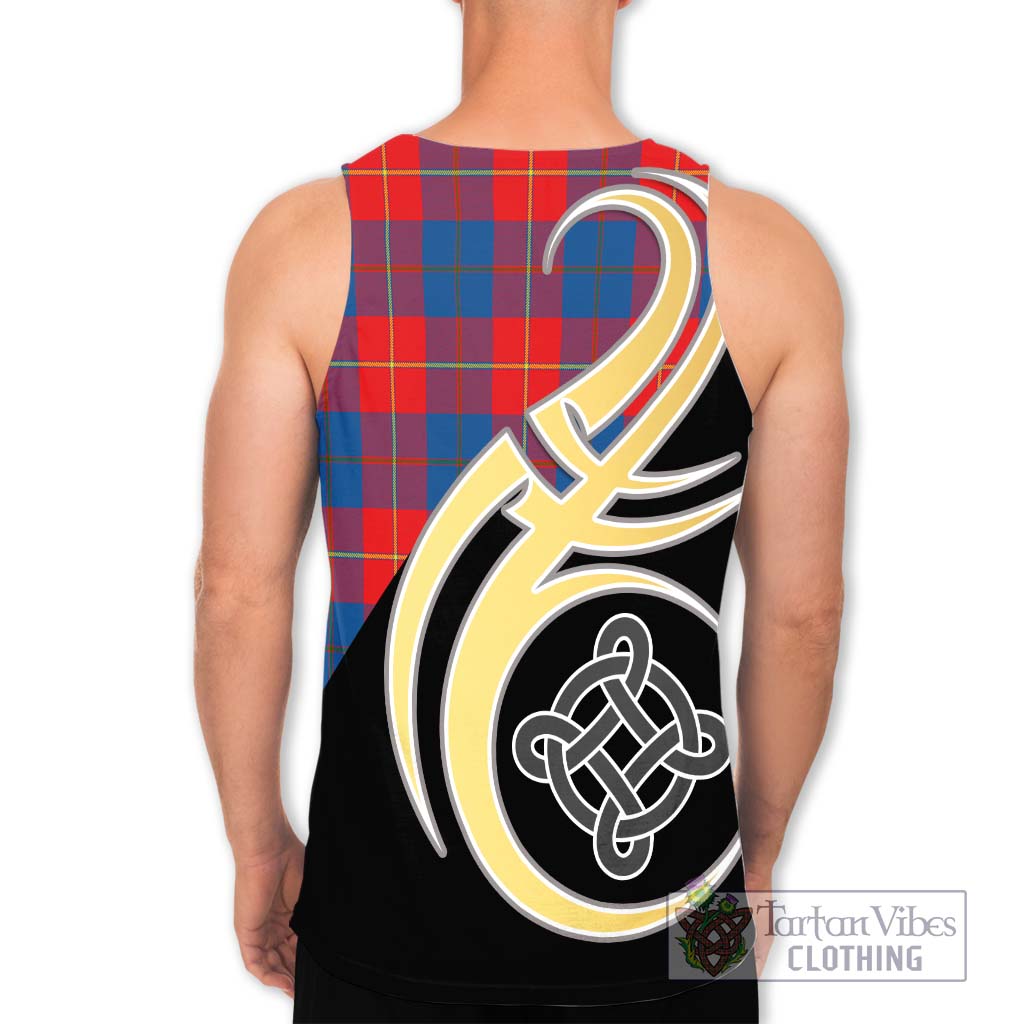 Blane Tartan Men's Tank Top with Family Crest and Celtic Symbol Style - Tartan Vibes Clothing