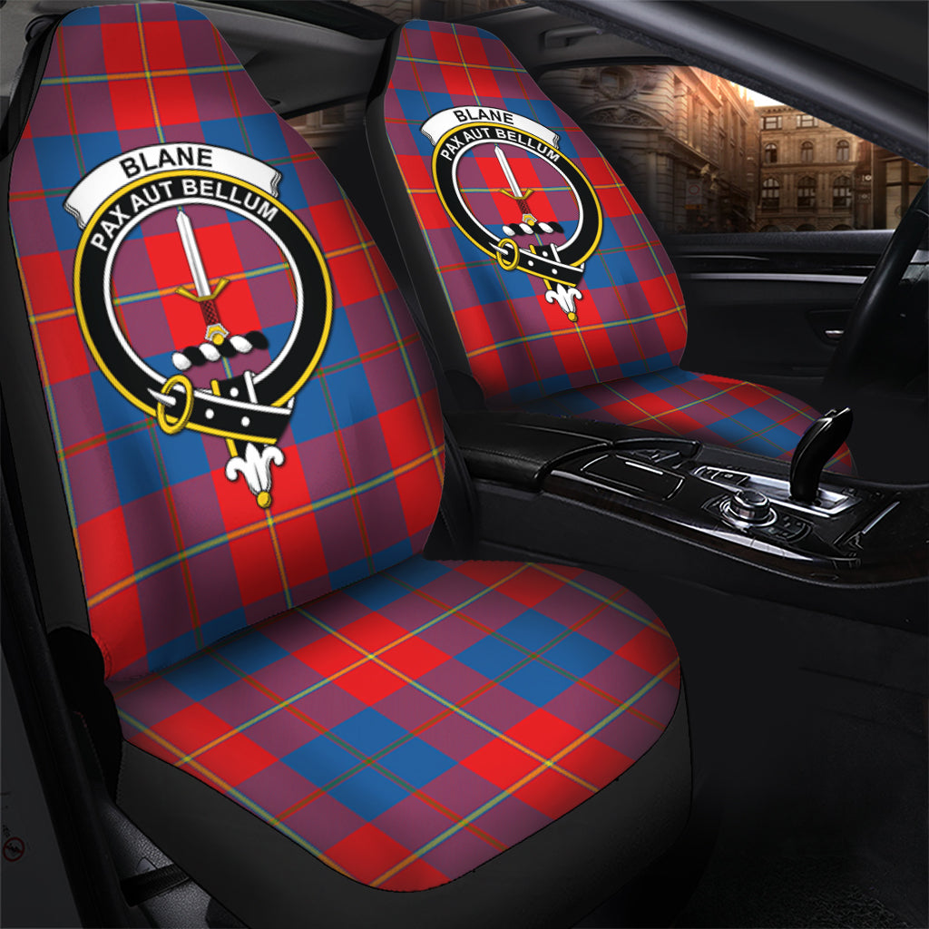 Blane Tartan Car Seat Cover with Family Crest - Tartanvibesclothing