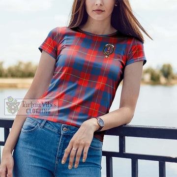 Blane Tartan Cotton T-Shirt with Family Crest