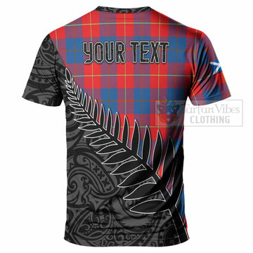 Blane Crest Tartan T-Shirt with New Zealand Silver Fern Half Style