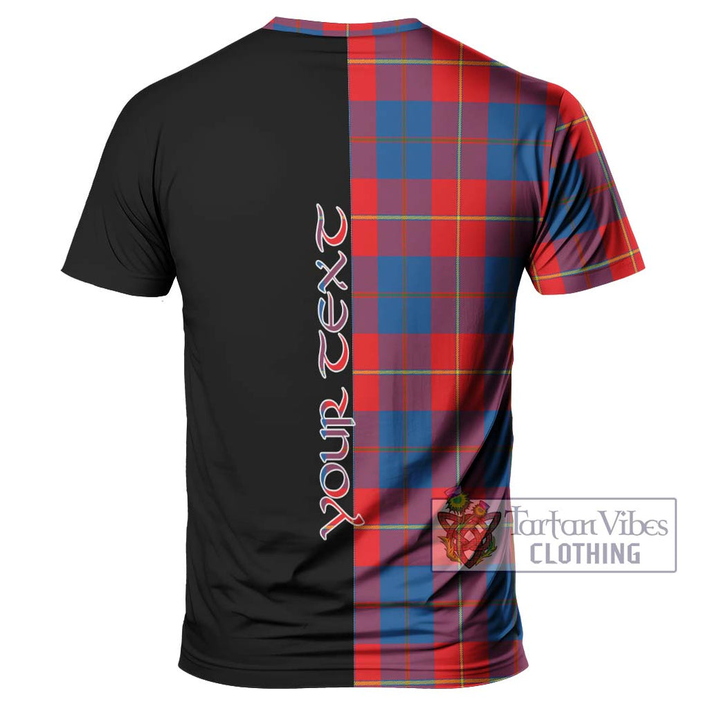 Blane Tartan T-Shirt with Family Crest and Half Of Me Style - Tartanvibesclothing Shop