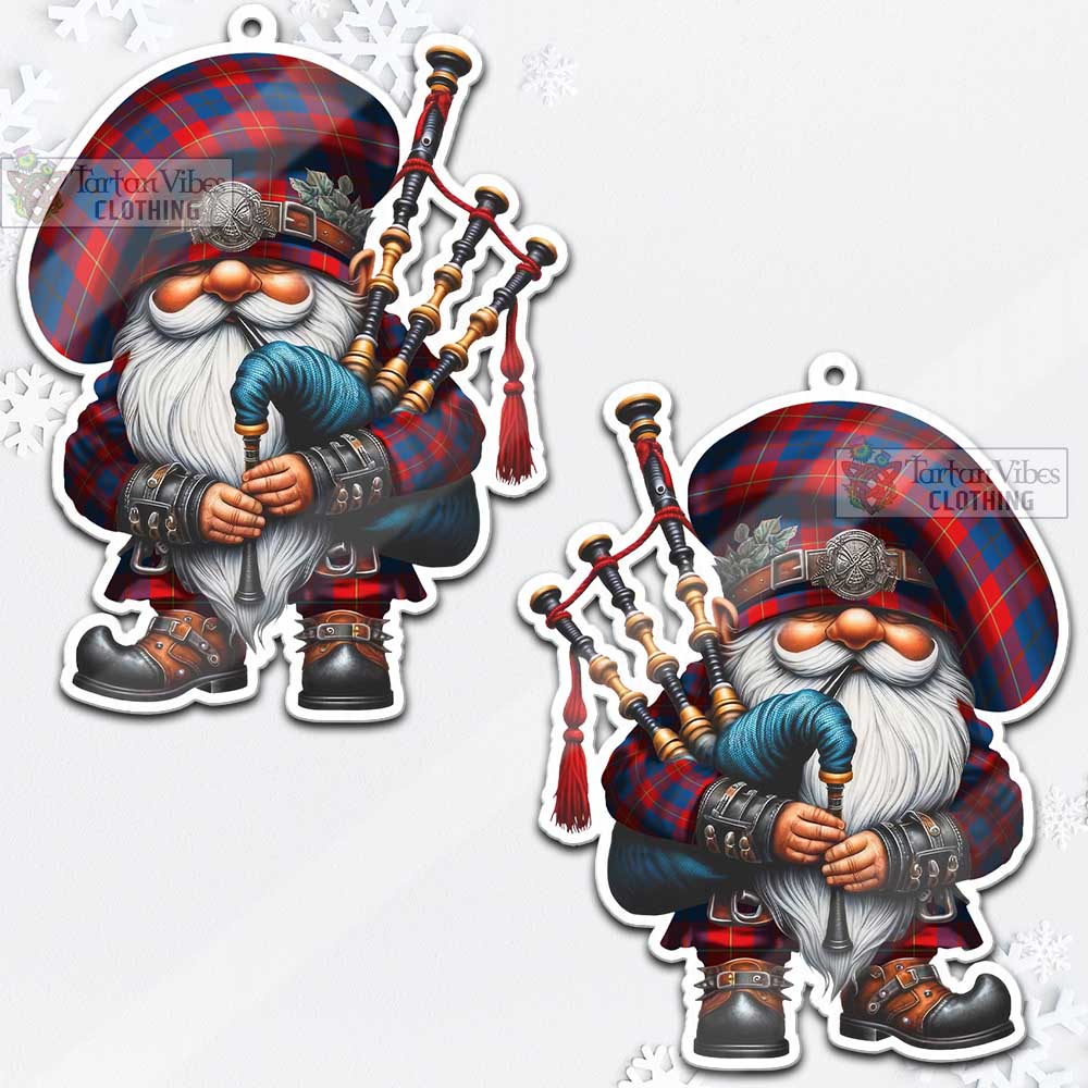 Tartan Vibes Clothing Blane Tartan Badpiper Gnome Christmas Ornament