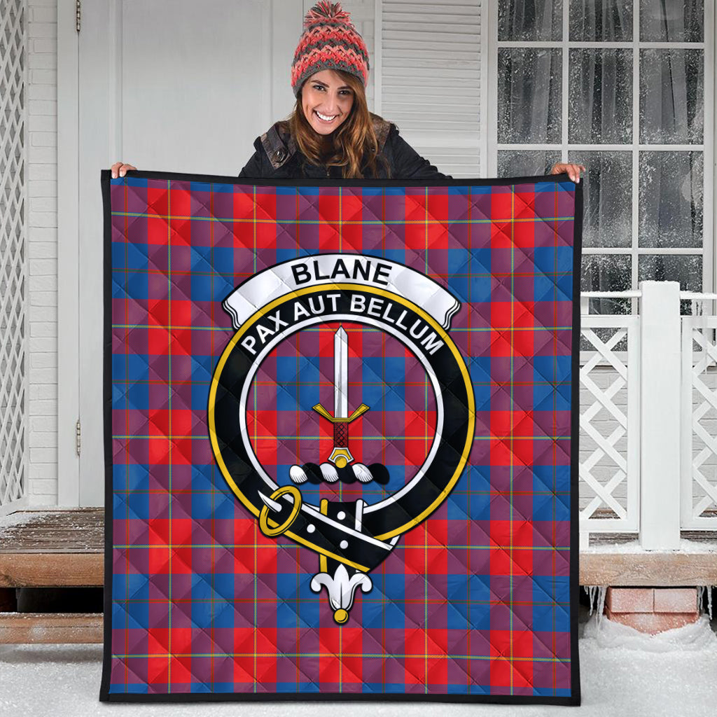 Blane Tartan Quilt with Family Crest - Tartanvibesclothing