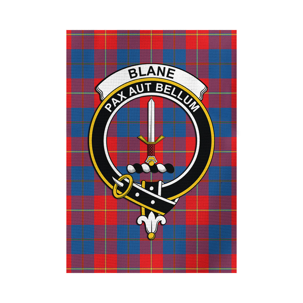 Blane Tartan Garden Flag with Family Crest - Tartan Vibes Clothing
