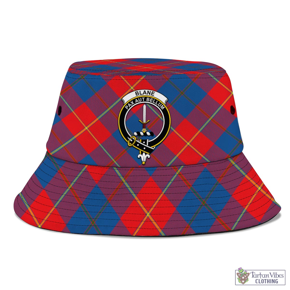 Blane Tartan Bucket Hat with Family Crest - Tartan Vibes Clothing