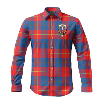 Blane Tartan Long Sleeve Button Up Shirt with Family Crest