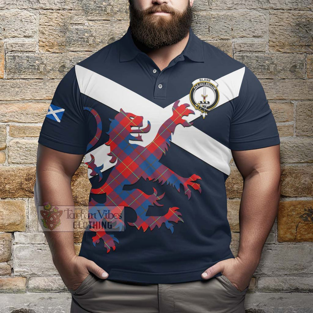 Tartan Vibes Clothing Blane Tartan Lion Rampant Polo Shirt – Proudly Display Your Heritage with Alba Gu Brath and Clan Name