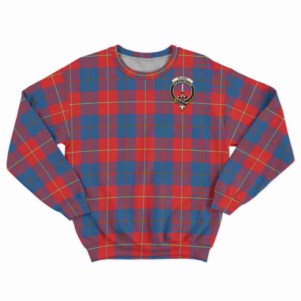 Blane Tartan Sweatshirt with Family Crest - Tartan Vibes Clothing