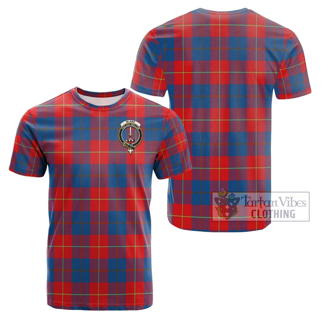 Blane Tartan Cotton T-Shirt with Family Crest Kid's Shirt - Tartanvibesclothing Shop