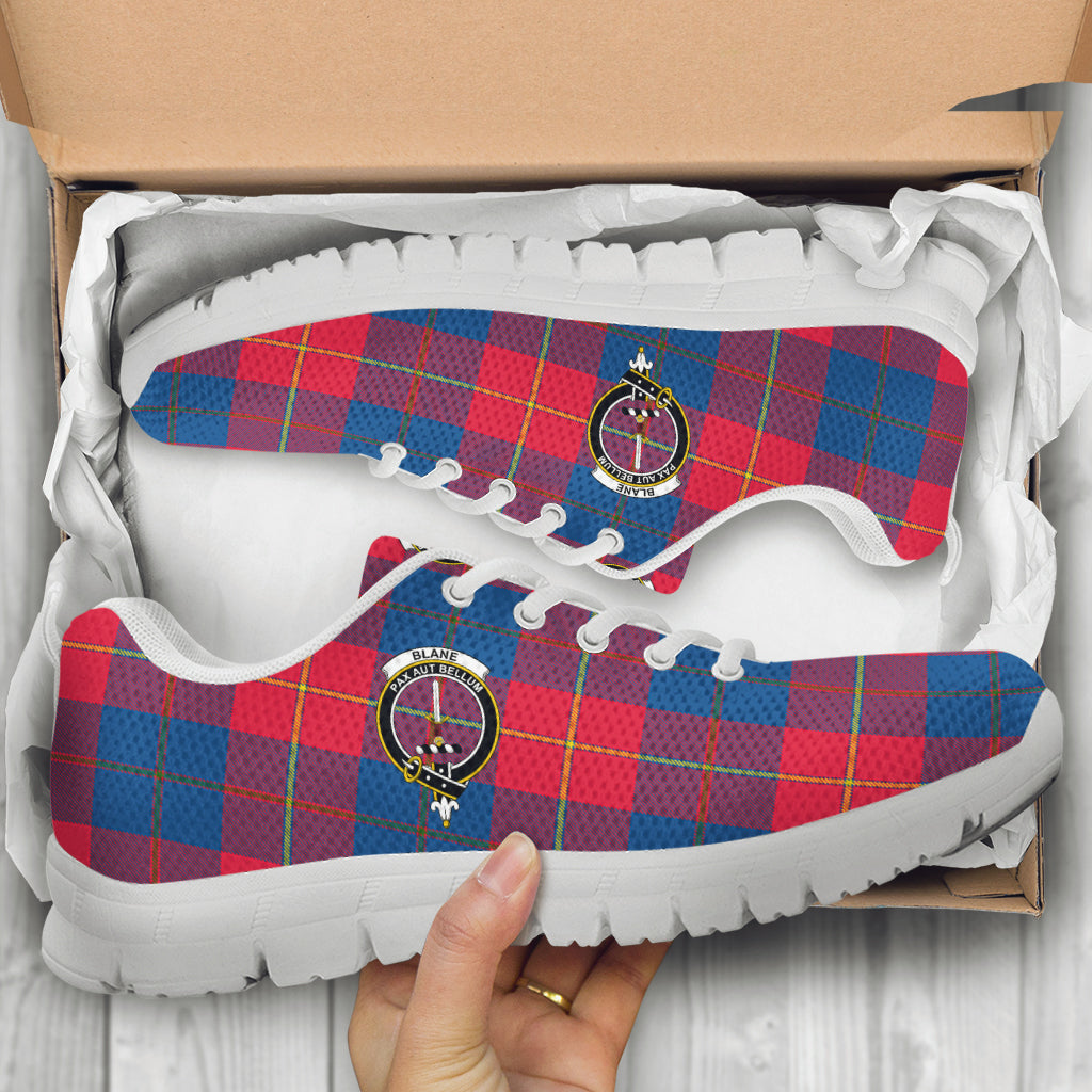 Blane Tartan Sneakers with Family Crest - Tartan Vibes Clothing