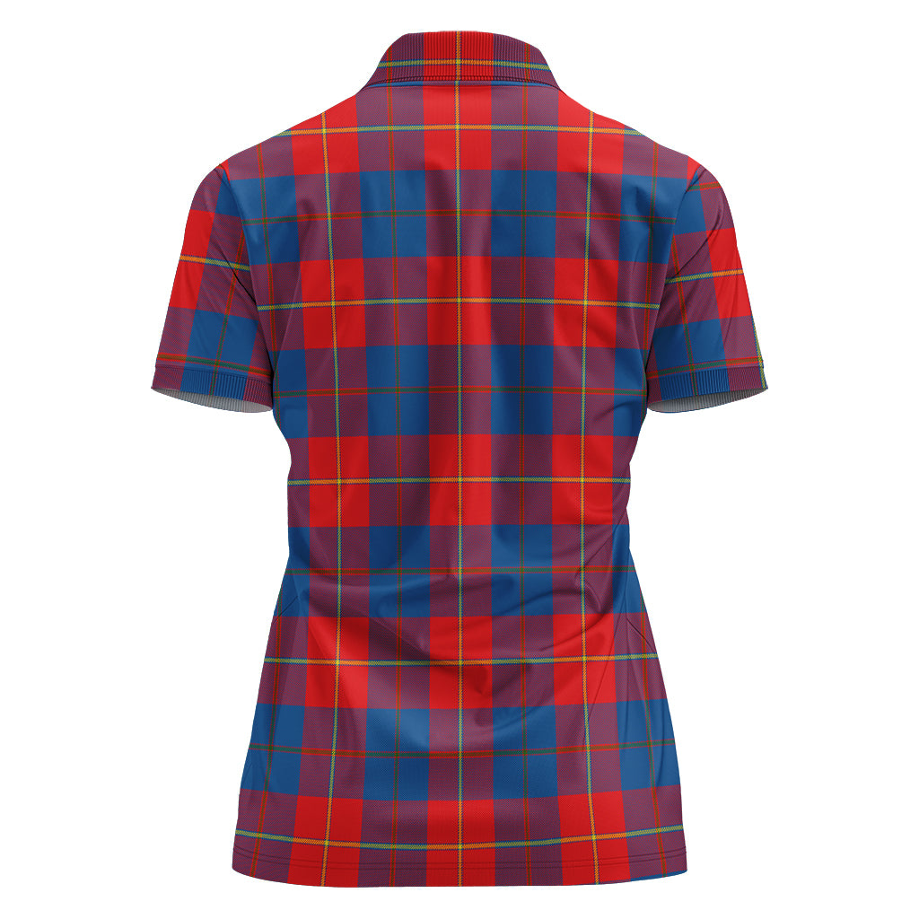 Blane Tartan Polo Shirt with Family Crest For Women - Tartanvibesclothing