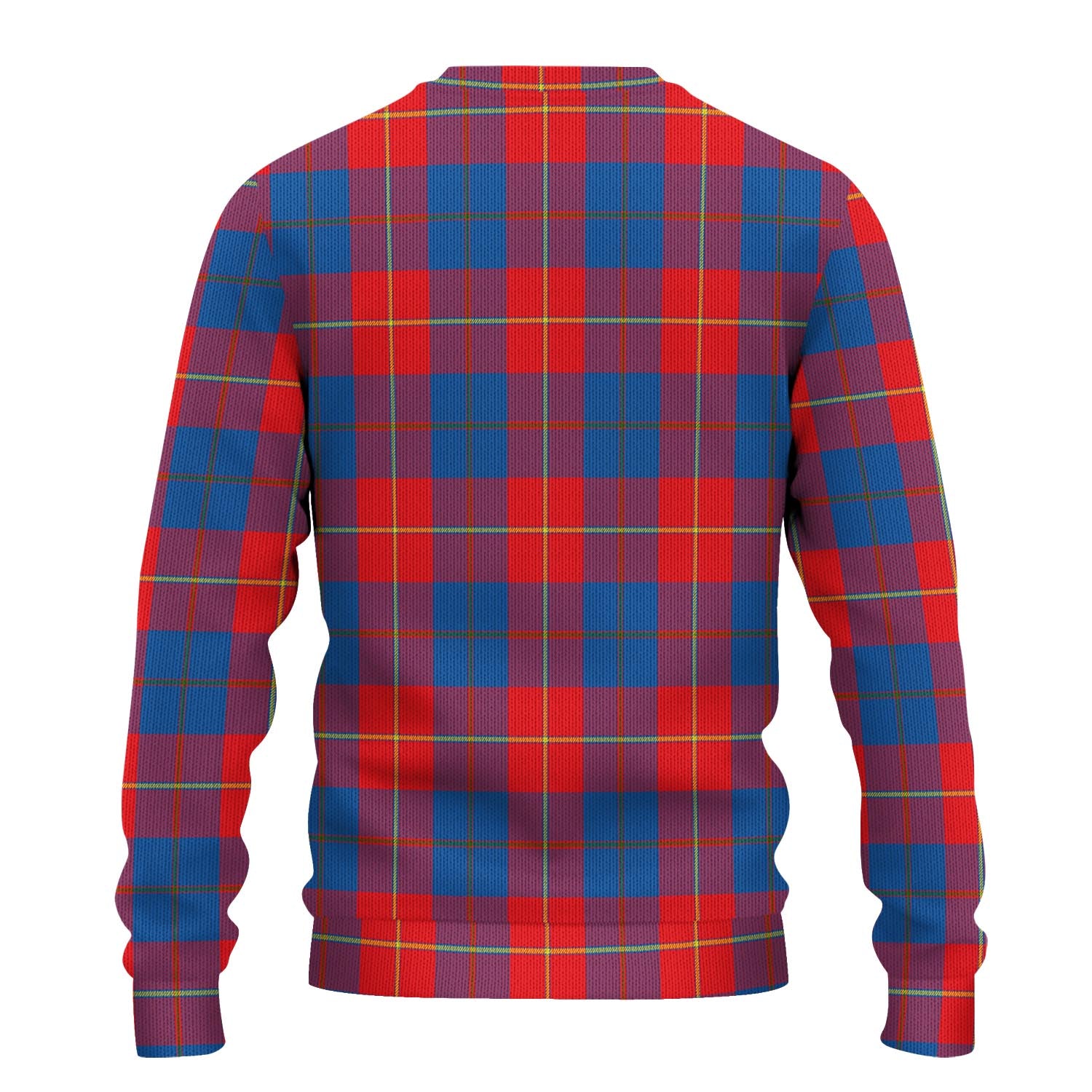 Blane Tartan Knitted Sweater with Family Crest - Tartanvibesclothing