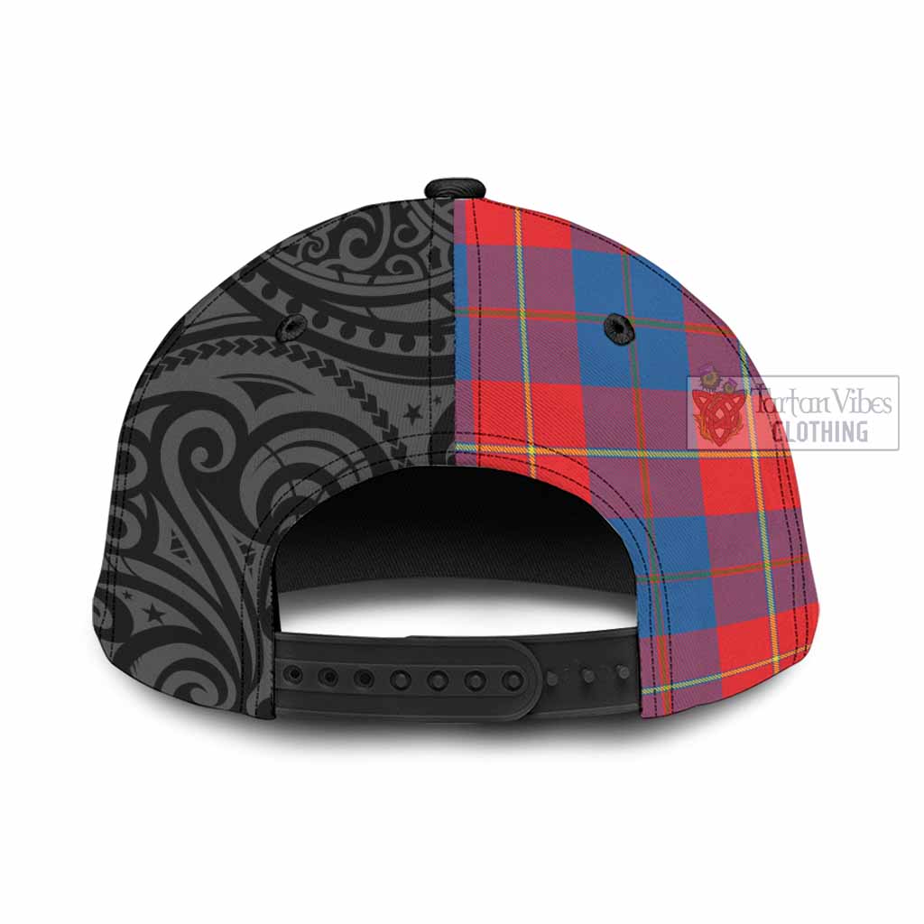 Tartan Vibes Clothing Blane Tartan Classic Cap with New Zealand Silver Fern Half Style