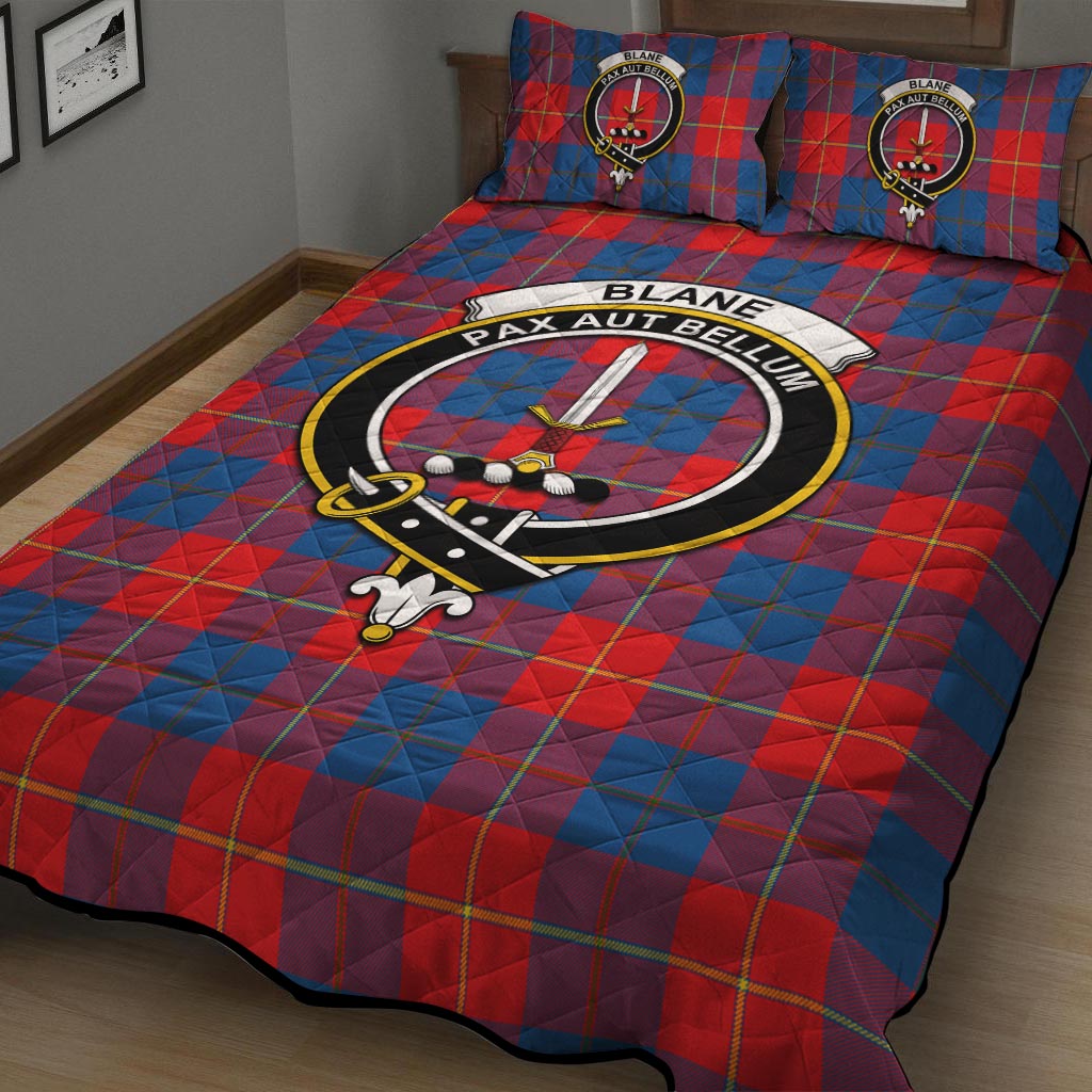 Blane Tartan Quilt Bed Set with Family Crest - Tartan Vibes Clothing