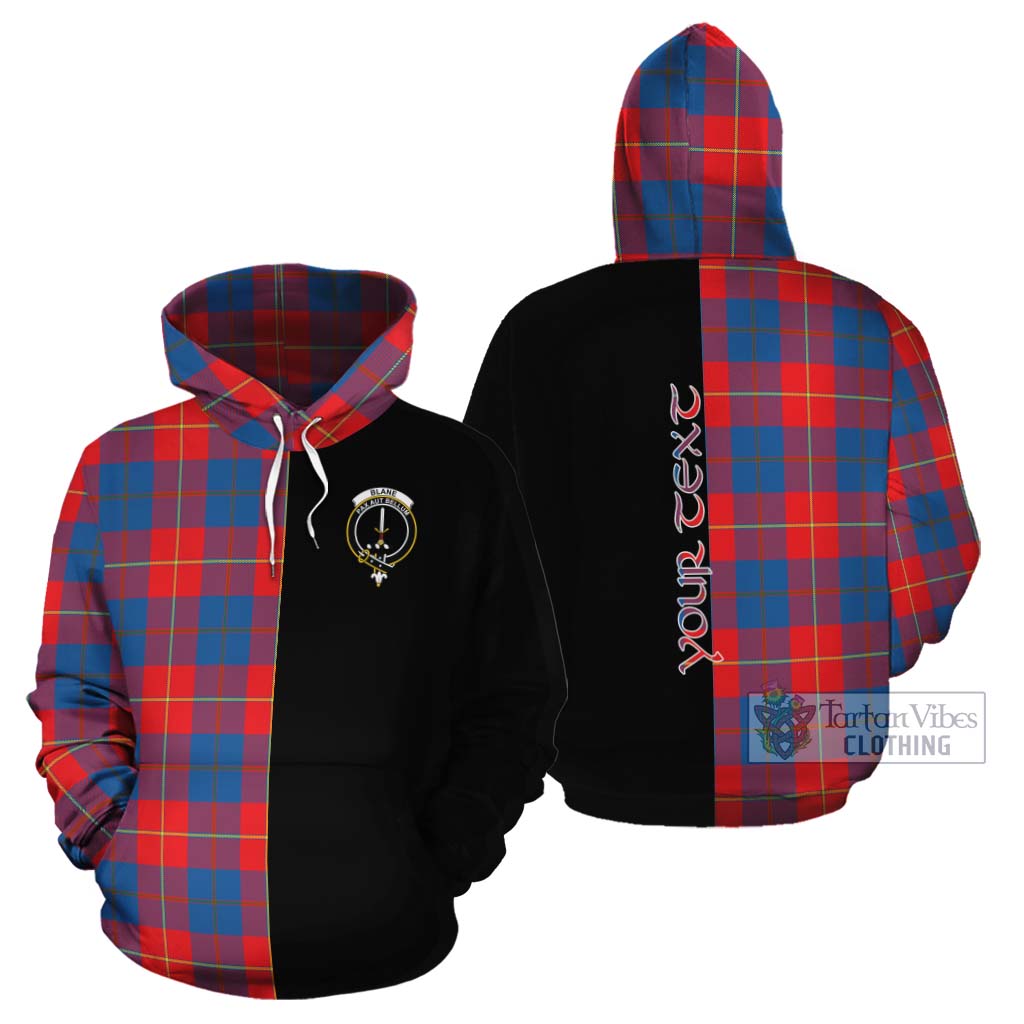 Tartan Vibes Clothing Blane Tartan Cotton Hoodie with Family Crest and Half Of Me Style