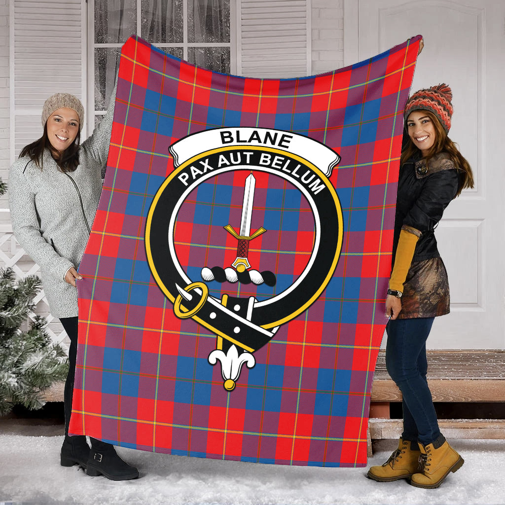 Blane Tartan Blanket with Family Crest - Tartan Vibes Clothing