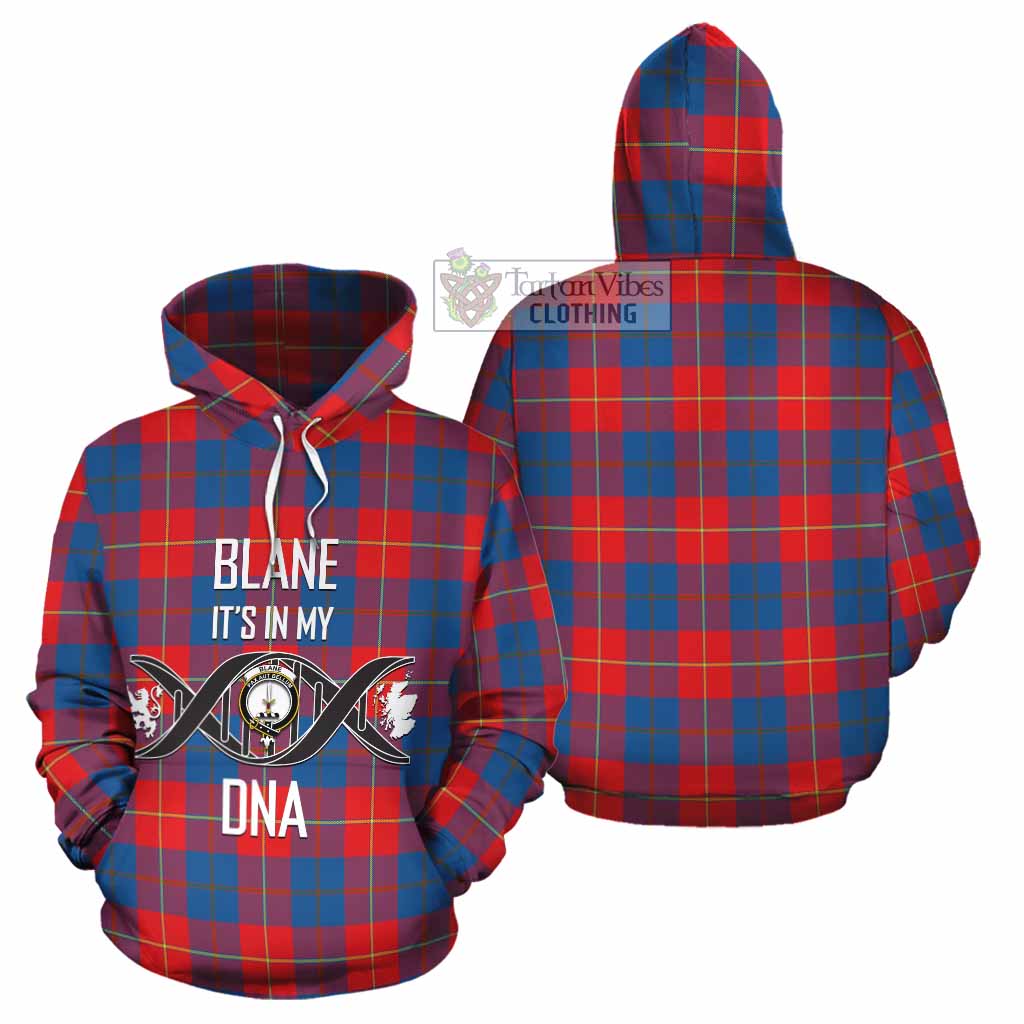 Tartan Vibes Clothing Blane Tartan Cotton Hoodie with Family Crest DNA In Me Style