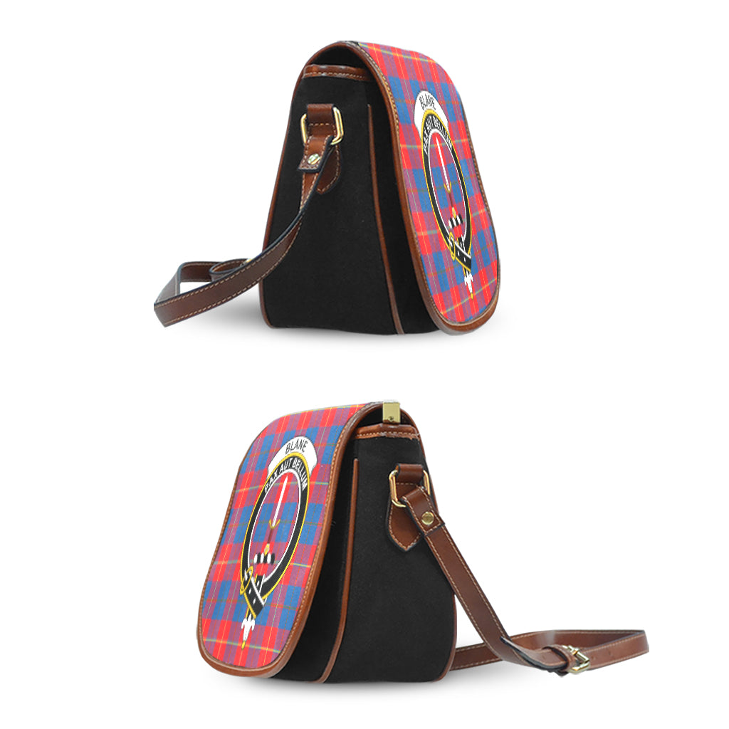 Blane Tartan Saddle Bag with Family Crest - Tartan Vibes Clothing