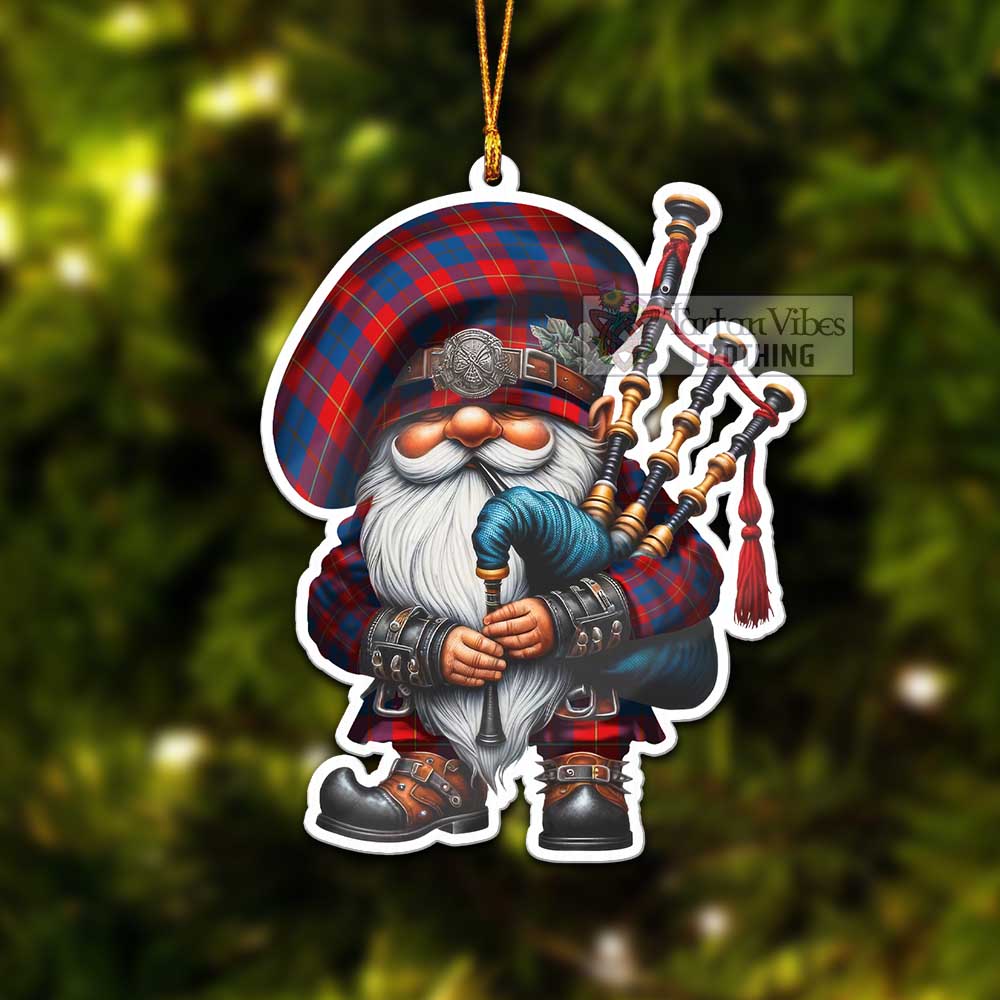 Tartan Vibes Clothing Blane Tartan Badpiper Gnome Christmas Ornament