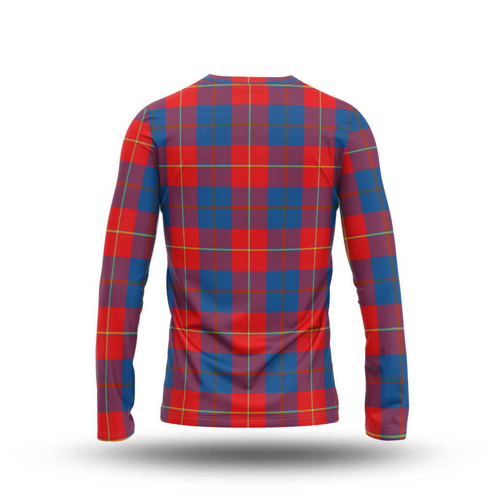 Blane Tartan Long Sleeve T-Shirt with Family Crest - Tartanvibesclothing