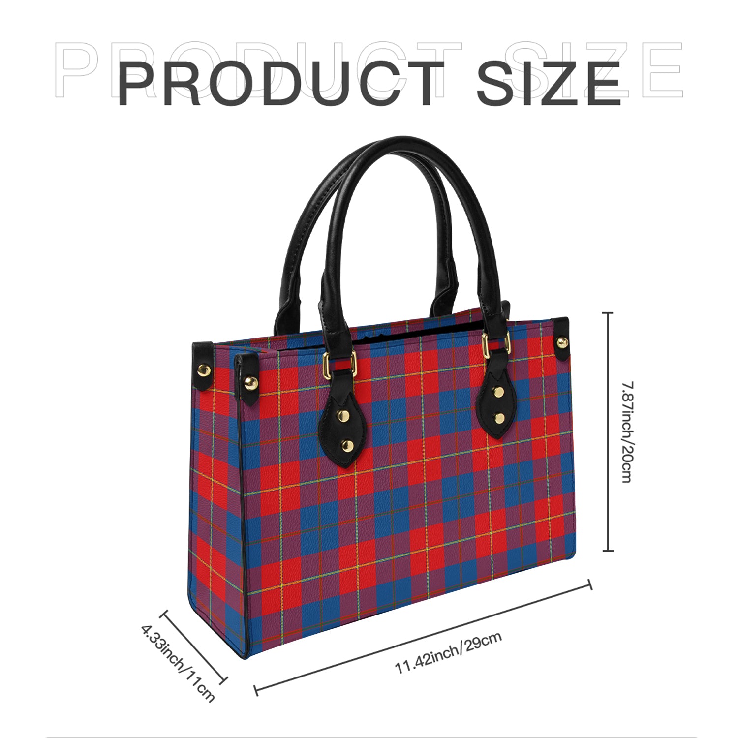 Blane Tartan Leather Bag - Tartanvibesclothing