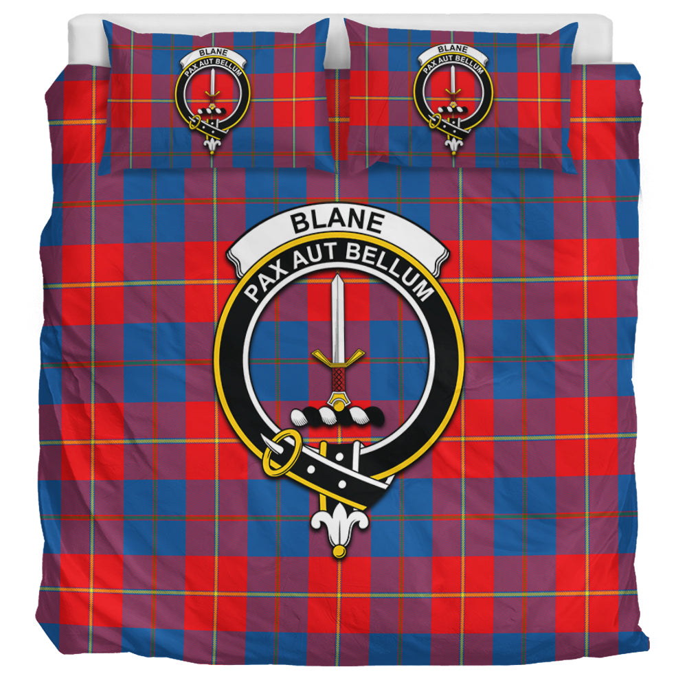 Blane Tartan Bedding Set with Family Crest UK Bedding Set UK Super King 104*94 inch - Tartan Vibes Clothing