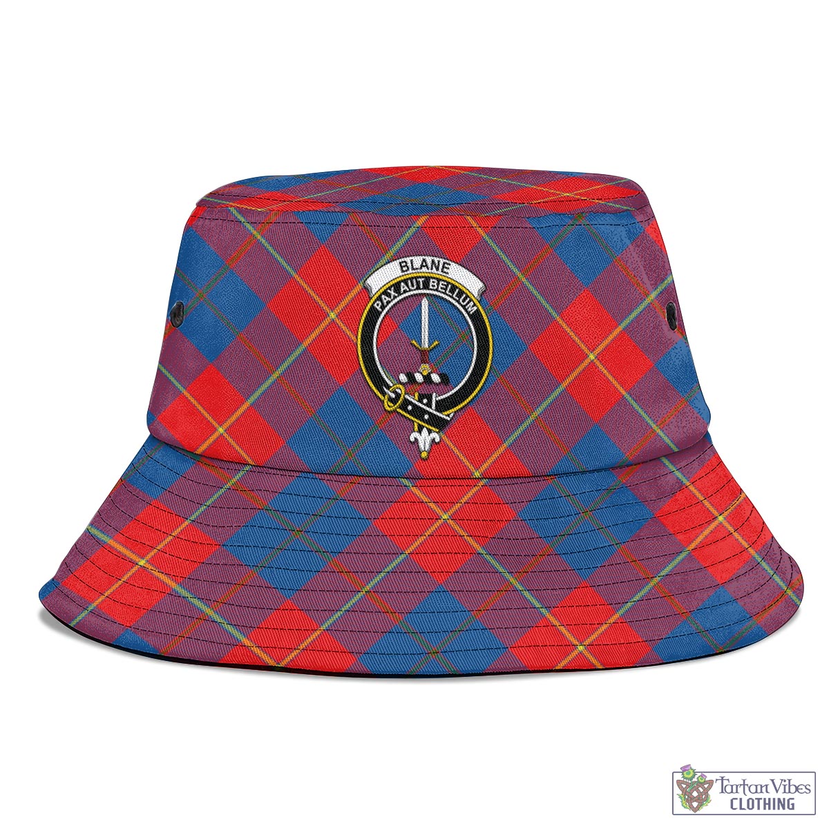 Blane Tartan Bucket Hat with Family Crest - Tartan Vibes Clothing