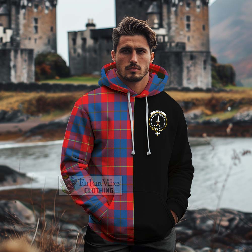 Tartan Vibes Clothing Blane Tartan Cotton Hoodie with Family Crest and Half Of Me Style