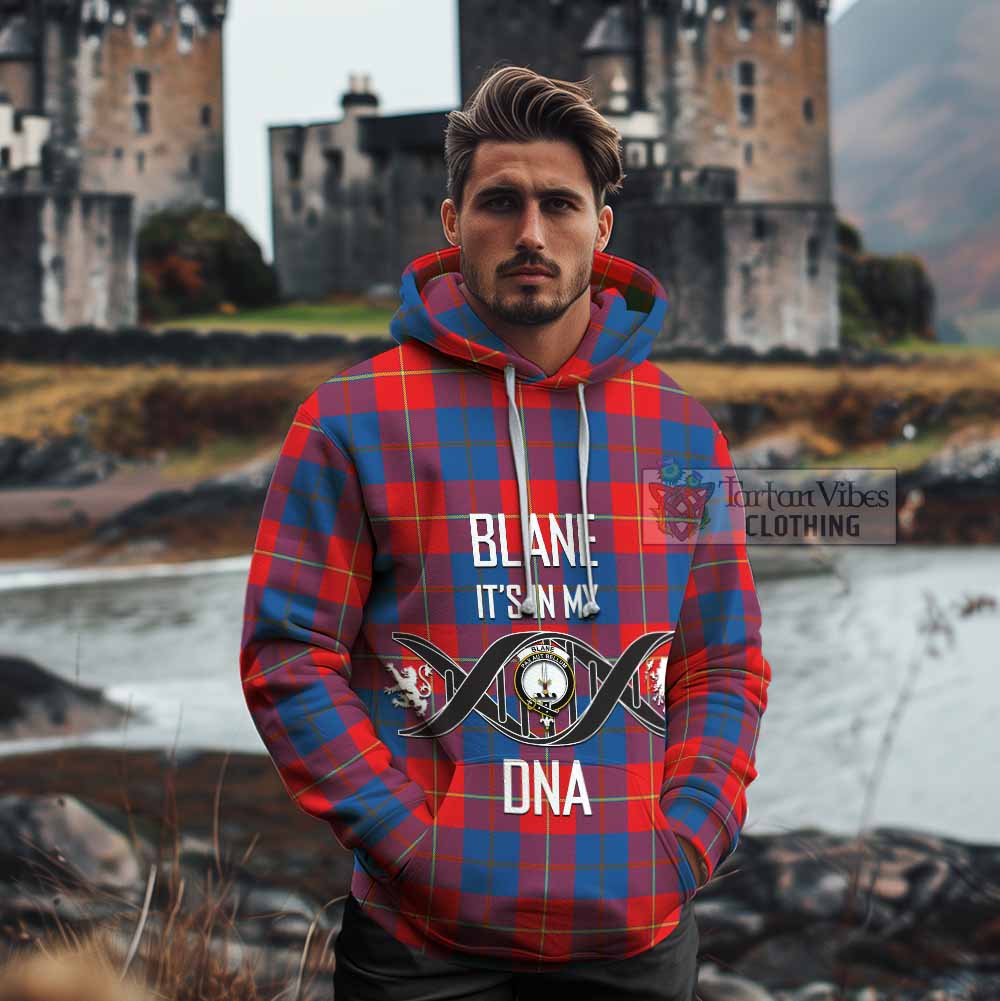 Tartan Vibes Clothing Blane Tartan Cotton Hoodie with Family Crest DNA In Me Style