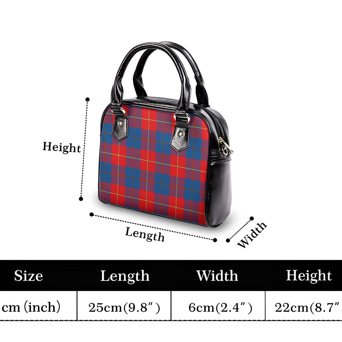 Blane Tartan Shoulder Handbags - Tartan Vibes Clothing