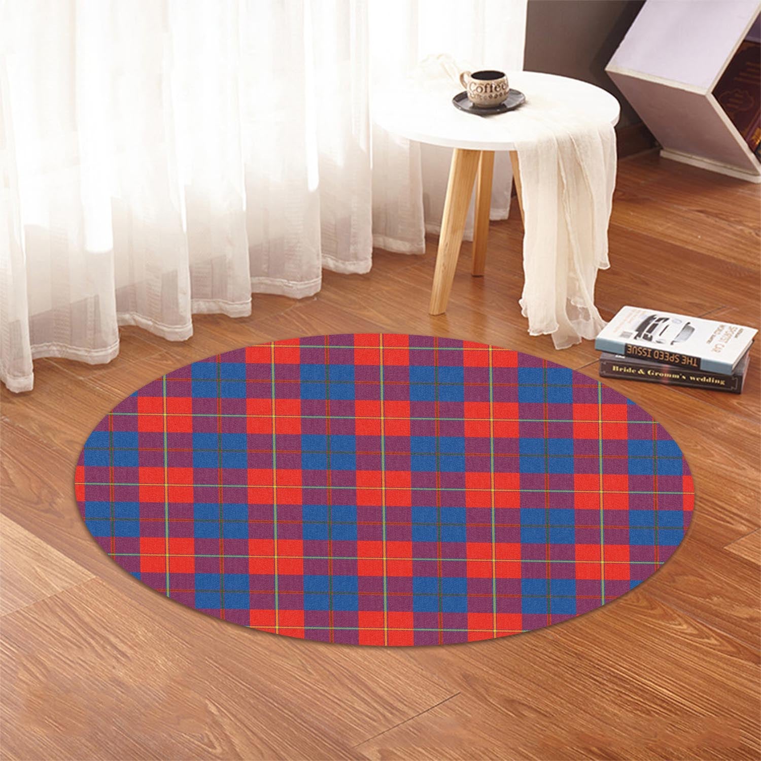 Blane Tartan Round Rug - Tartanvibesclothing