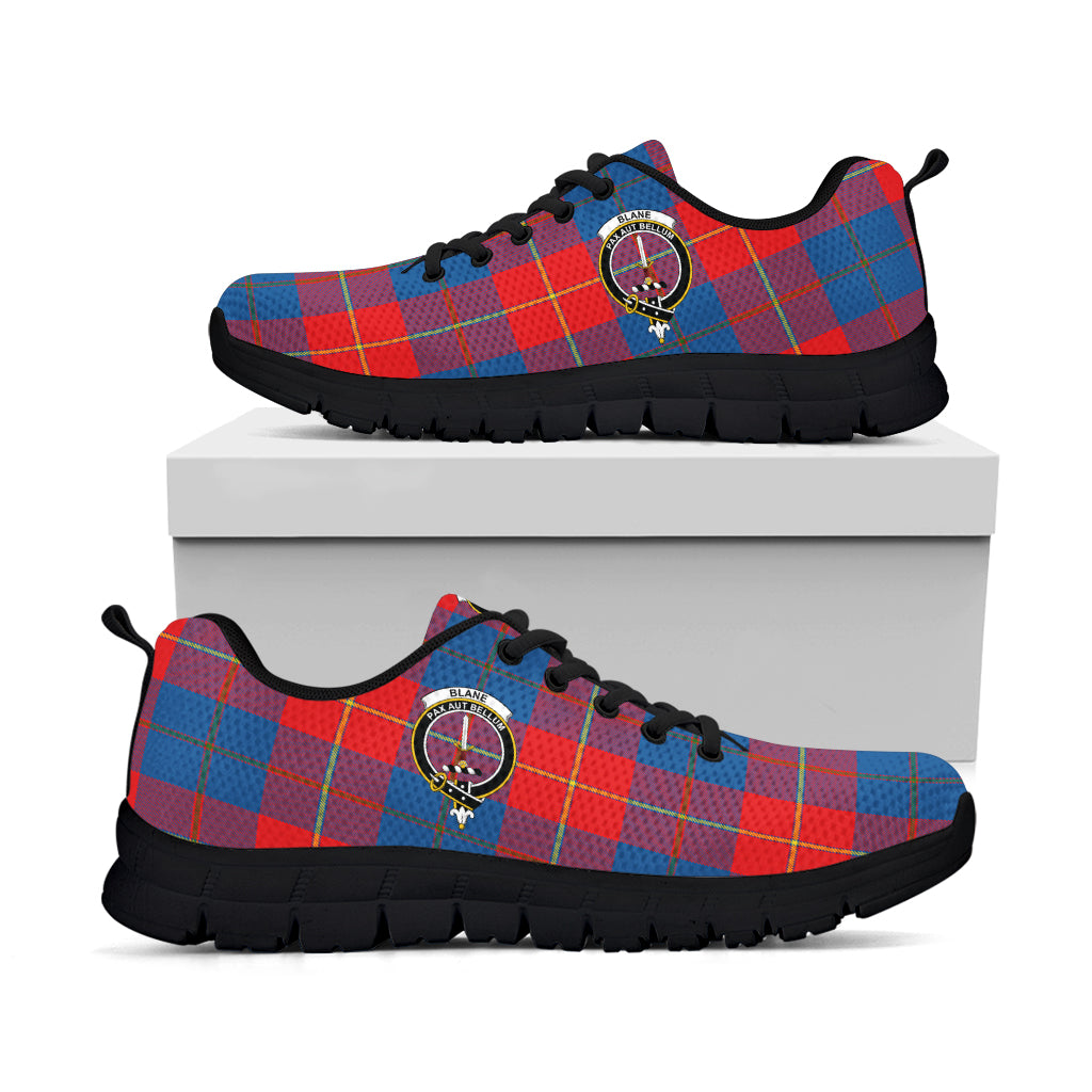 Blane Tartan Sneakers with Family Crest - Tartan Vibes Clothing