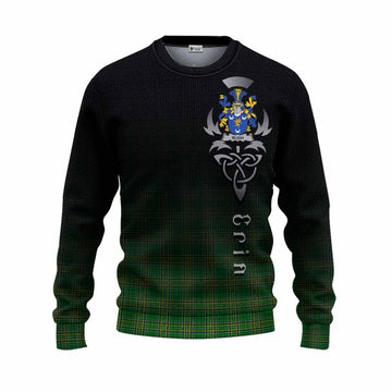Bligh Irish Clan Knitted Sweater with Coat of Arms Erin Go Bragh Celtic Inspired Unisex - Tartan Vibes Clothing
