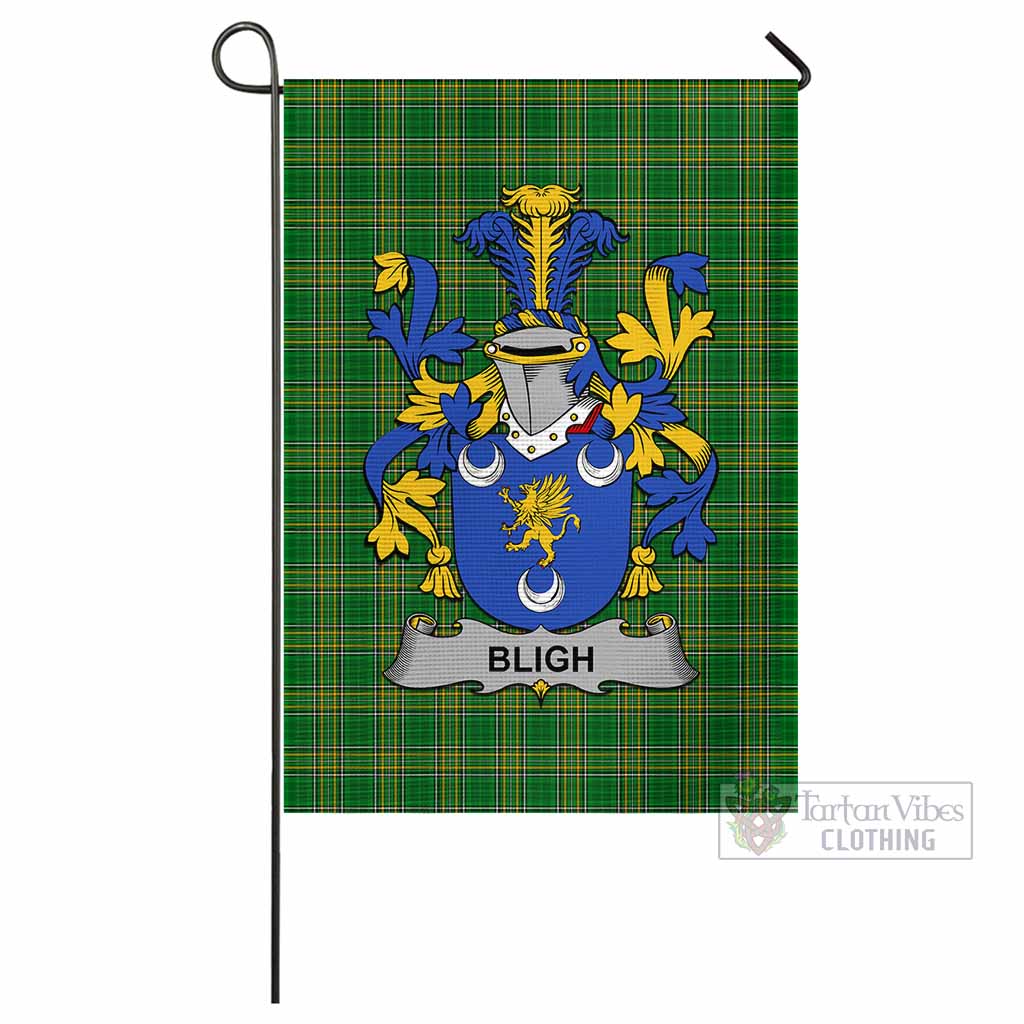 Tartan Vibes Clothing Bligh Irish Clan Flag with Coat of Arms