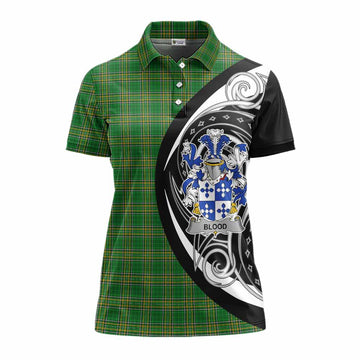 Blood Irish Clan Women's Polo Shirt Celtic Circle Style Women - Tartan Vibes Clothing