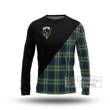 Blyth Tartan Long Sleeve T-Shirt with Family Crest and Military Logo Style Unisex - Tartan Vibes Clothing