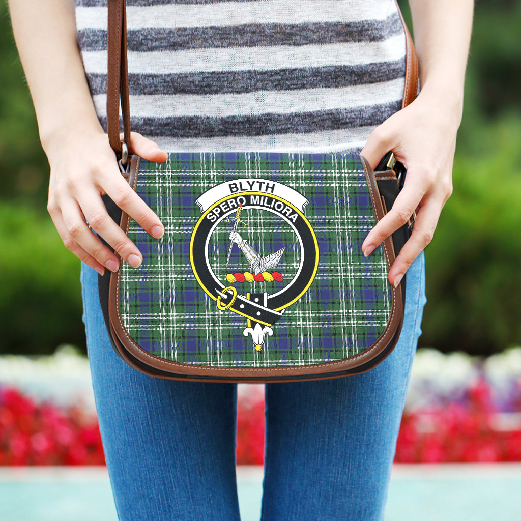 Blyth Tartan Saddle Bag with Family Crest One Size - Tartan Vibes Clothing