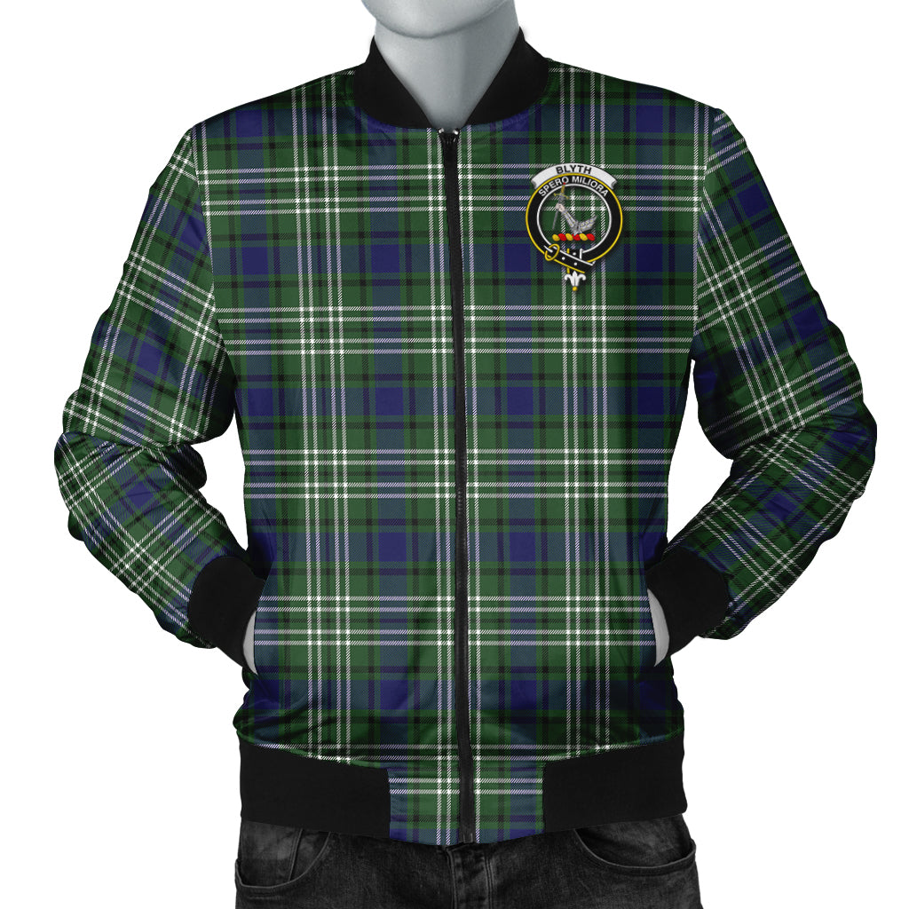 Blyth Tartan Bomber Jacket with Family Crest Unisex - Tartanvibesclothing