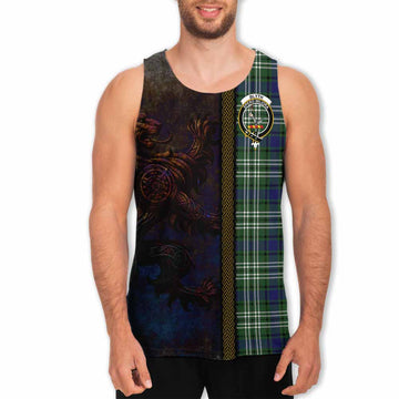 Blyth Tartan Family Crest Men's Tank Top Alba Gu Brath Be Brave Lion Ancient Style Men - Tartan Vibes Clothing