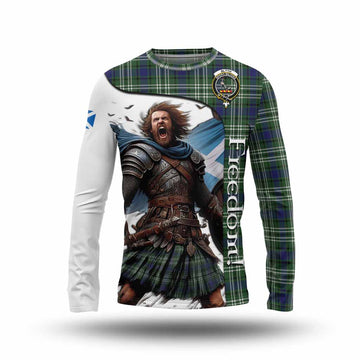 Blyth Crest Tartan Long Sleeve T-Shirt Inspired by the Freedom of Scottish Warrior Unisex - Tartan Vibes Clothing