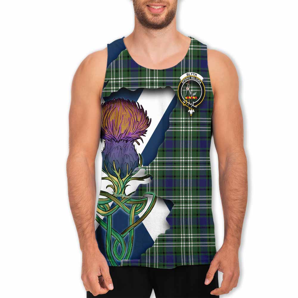 Blyth Tartan Family Crest Men's Tank Top Scottish Thistle Celtic Inspired Men - Tartan Vibes Clothing