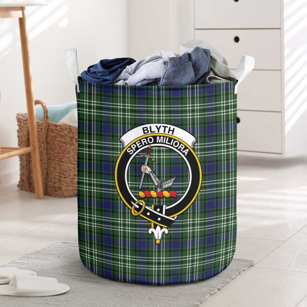 Blyth Tartan Laundry Basket with Family Crest One Size - Tartanvibesclothing Shop