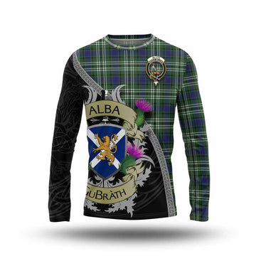 Blyth Tartan Family Crest Long Sleeve T-Shirt Lion Rampant Royal Thistle Shield Celtic Inspired Unisex - Tartan Vibes Clothing