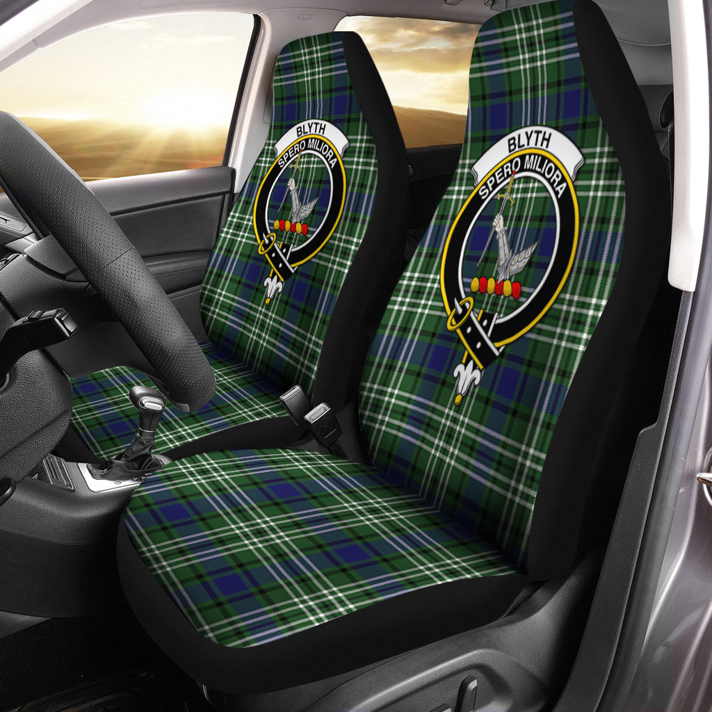 Blyth Tartan Car Seat Cover with Family Crest One Size - Tartanvibesclothing