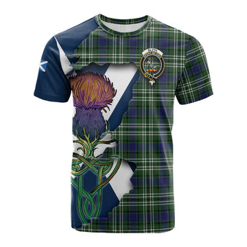 Blyth Tartan Family Crest Cotton T-shirt Scottish Thistle Celtic Inspired Kid's Shirt - Tartan Vibes Clothing