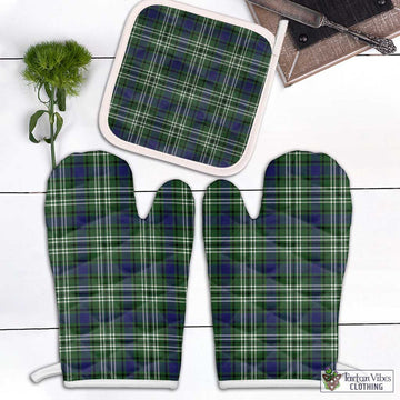 Blyth Tartan Combo Oven Mitt & Pot-Holder White - Tartan Vibes Clothing