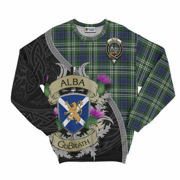 Blyth Tartan Family Crest Sweatshirt Lion Rampant Royal Thistle Shield Celtic Inspired Unisex - Tartan Vibes Clothing