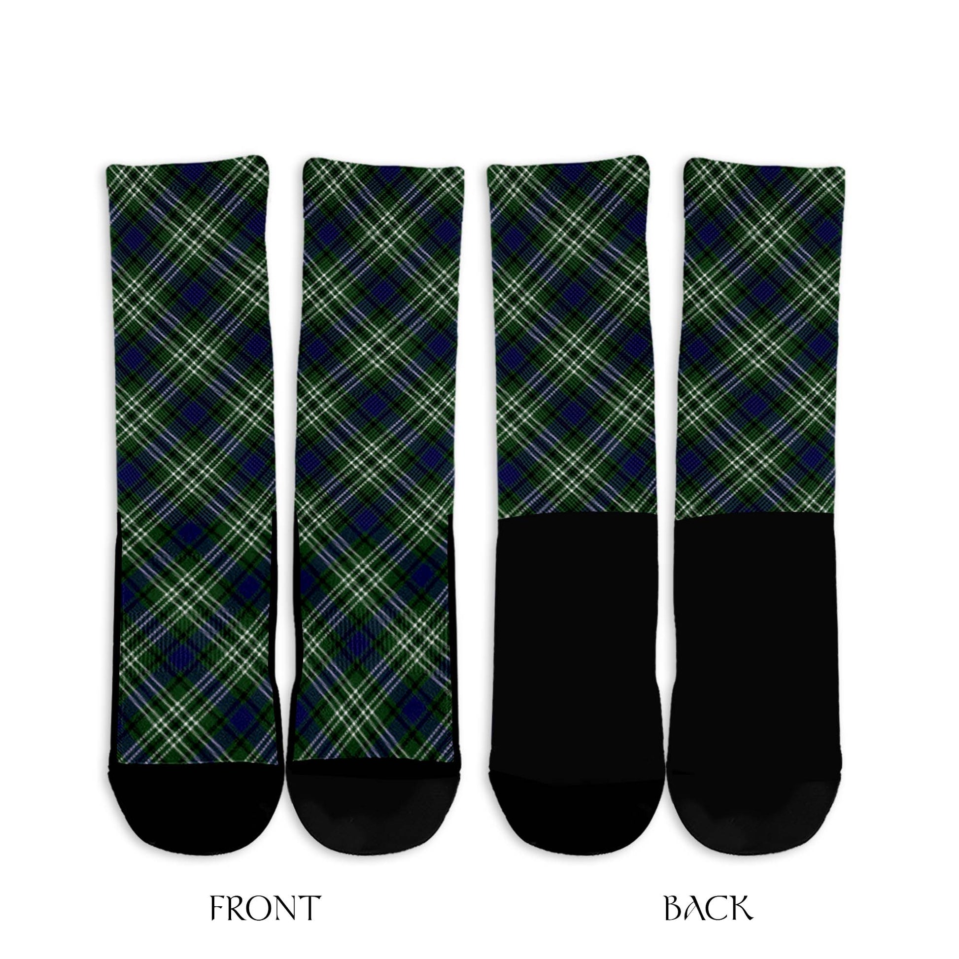 Blyth Tartan Crew Socks Cross Tartan Style - Tartanvibesclothing