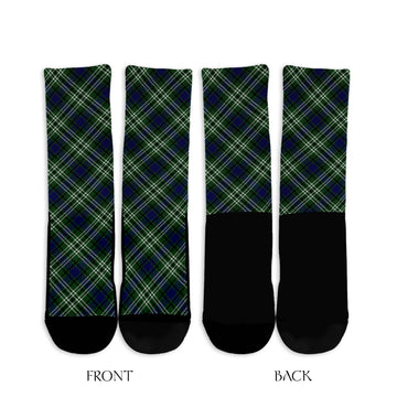 Blyth Tartan Crew Socks Cross Style