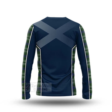 Blyth Tartan Long Sleeve T-Shirt with Family Crest and Scottish Thistle Vibes Sport Style - Tartan Vibes Clothing
